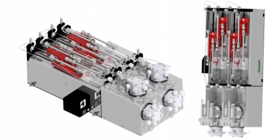 doppeltes Spritzenpumpensystem