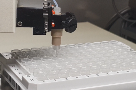 Single cell module in 96 well microtiter plate Single cell module in 96 well microtiter plate