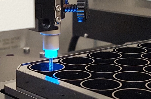 Nanowell plate - fluorescence