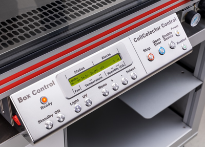 Control Panel of the Incubator FlowBox