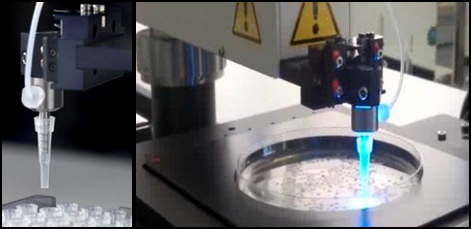 Picking of bacteria colonies with the semi-solid media picking module